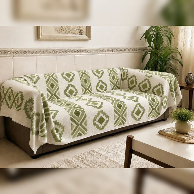 شال مبل و تخت مدل پانچدوزی سایز 300×145 سانتی متر