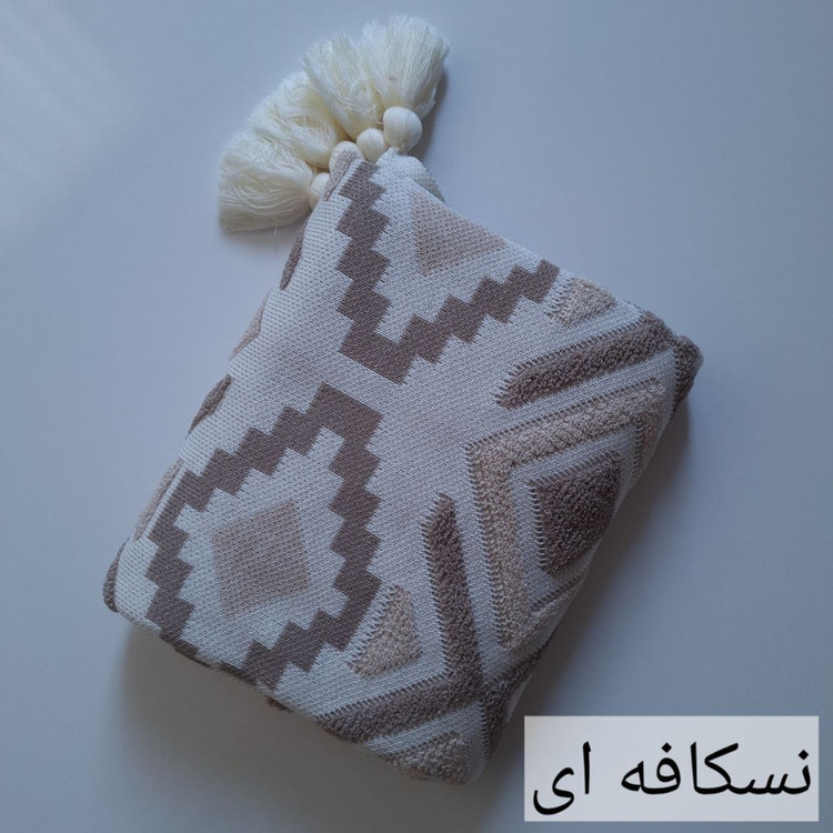 شال مبل و تخت مدل پانچدوزی سایز 300×145 سانتی متر