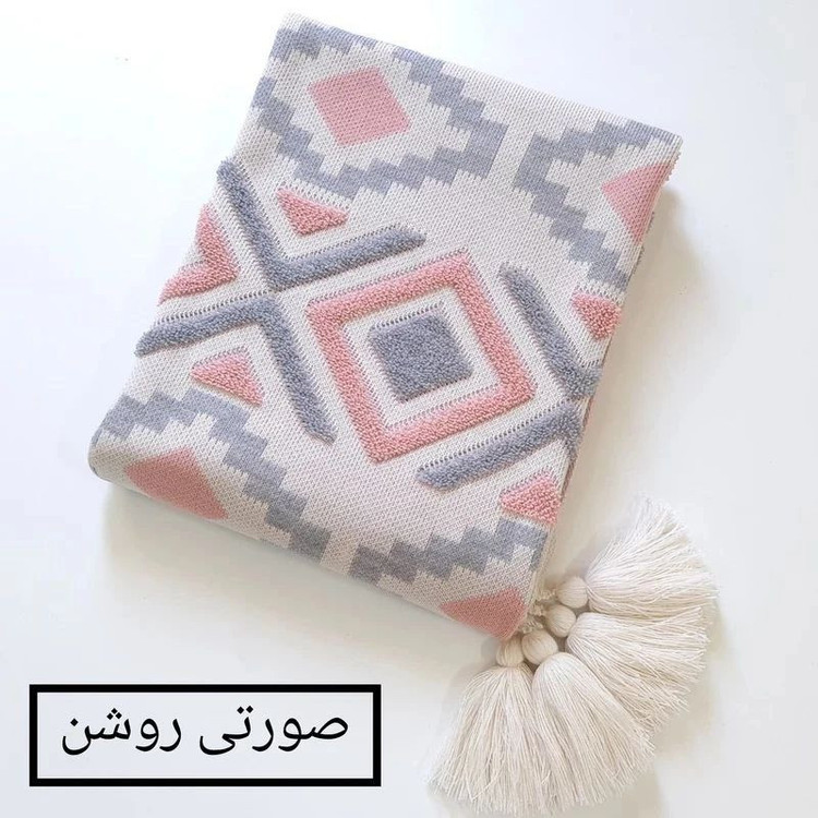 شال مبل و تخت مدل پانچدوزی سایز 300×145 سانتی متر