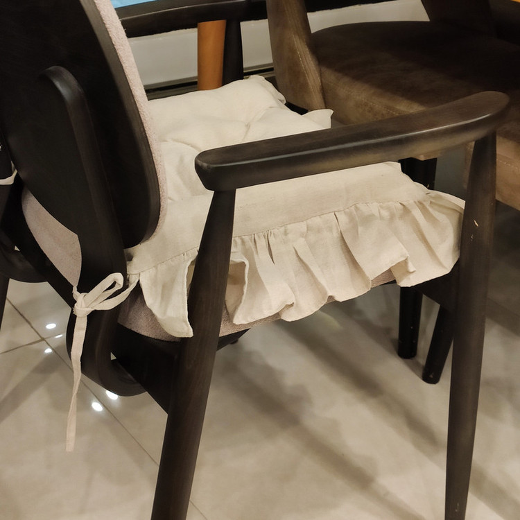 تشک صندلی مدل لینن چیندار سایز 40*40 سانتی متر