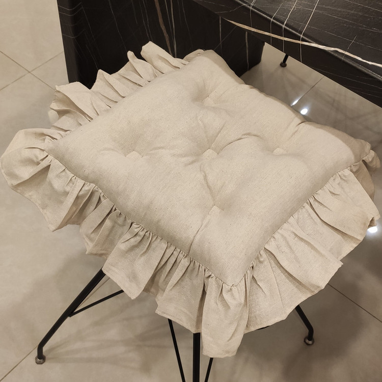 تشک صندلی مدل لینن چیندار سایز 40*40 سانتی متر