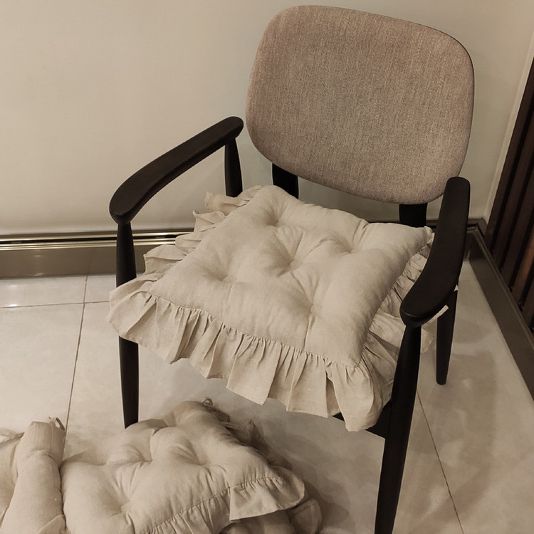تشک صندلی مدل لینن چیندار سایز 40*40 سانتی متر