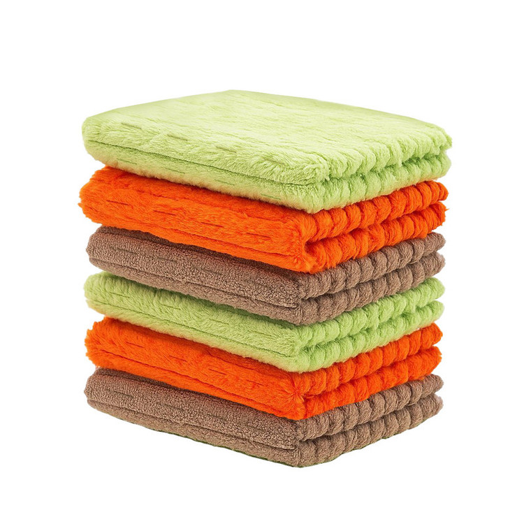 دستمال نظافت خانه و آشپزخانه حولهای، میکروفایبر دکین مدل cleaning wipes بسته 6 عددی