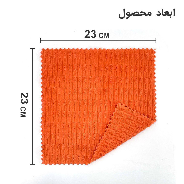 دستمال نظافت خانه و آشپزخانه حولهای، میکروفایبر دکین مدل cleaning wipes بسته 6 عددی