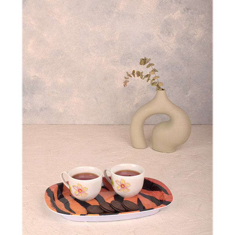 سینی بدون دسته مهروز مدل 6652 ببر سایز 21×32  سانتی متر
