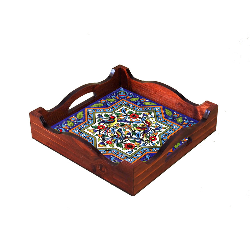 سینی دسته‌دار مدل A5.1.20 سایز 22×22 سانتی‌متر