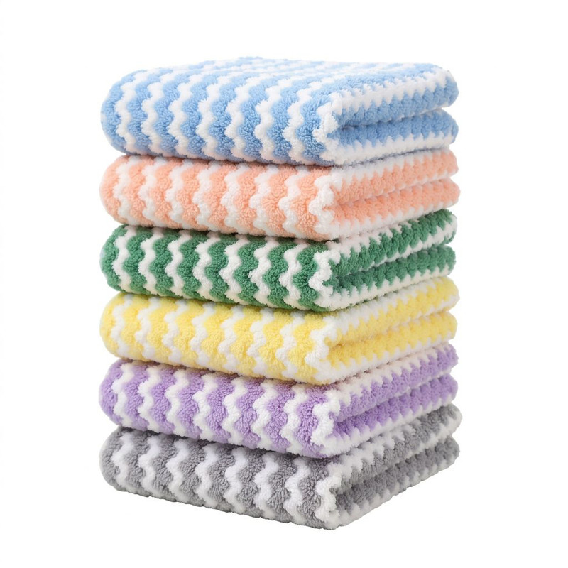 دستمال نظافت خانه و آشپزخانه حوله‌ای، پنبه‌ مدل CLEAN TOWL ULTRA SOFT  بسته 6 عددی