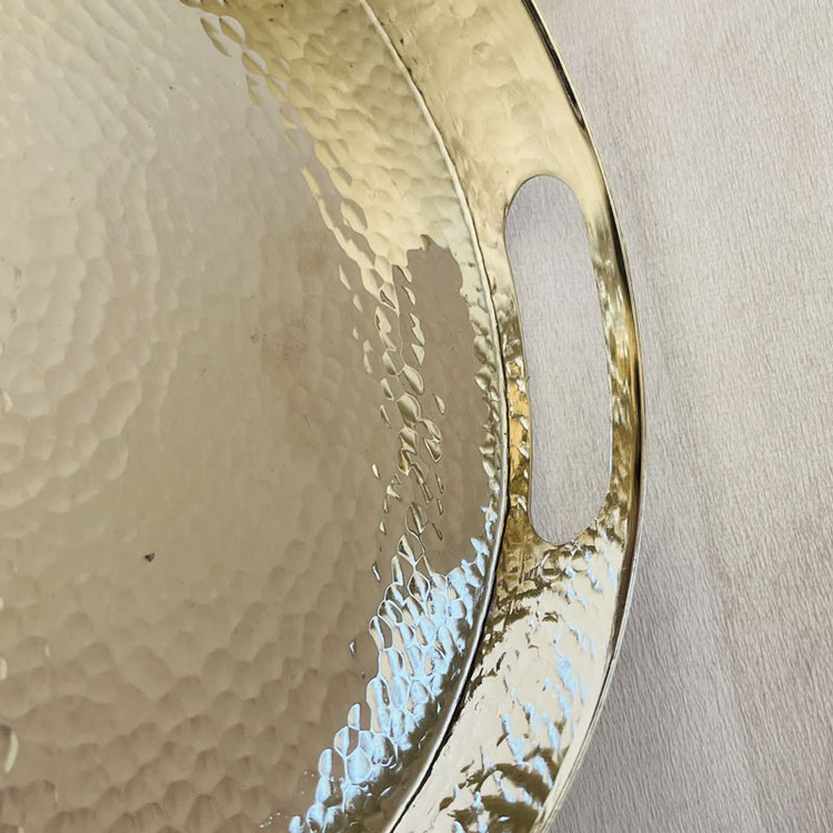سینی مسی مدل لب پهن کد ZH413