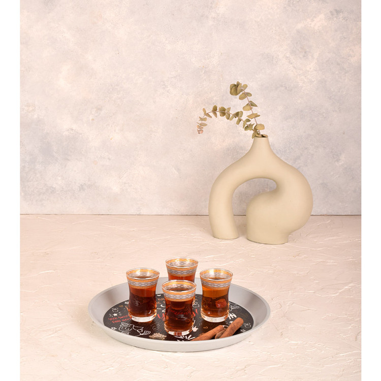 سینی بدون دسته مهروز مدل 6001 طرح yummy سایز 27×27 سانتی متر