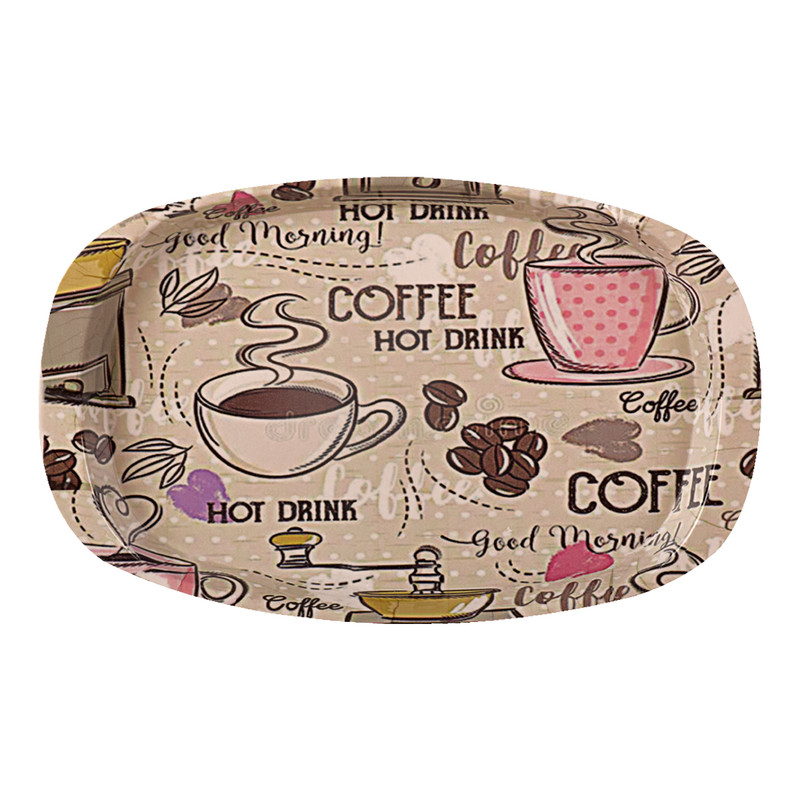 سینی دسته دار مهروز مدل 6650 hot drink سایز 14×22 سانتی‌متر