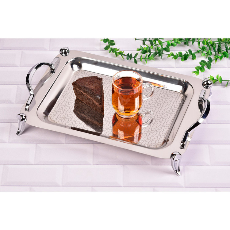 سینی دسته داریونیک کد 04 - 4065 سایز 27*41 سانتی متر