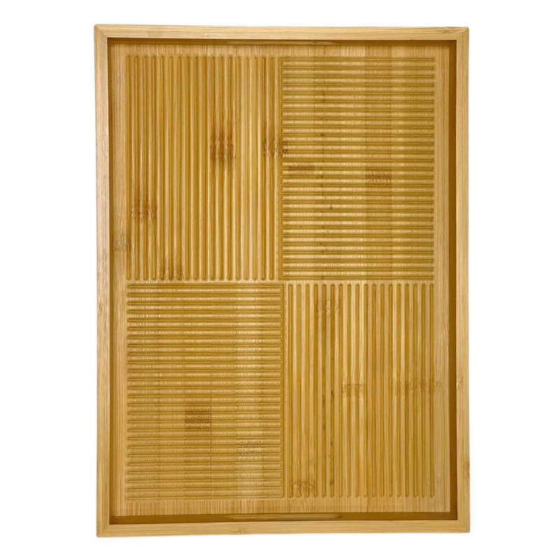 سینی بدون دسته مدل شیاردار سایز 38x28 سانتی متر