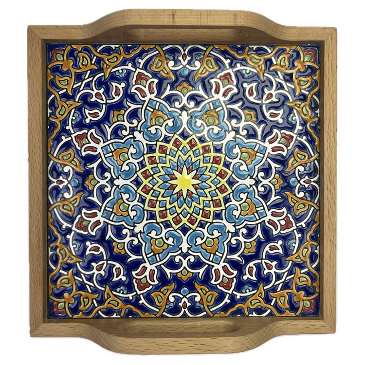 سینی کاشی کاری مدل هندسی