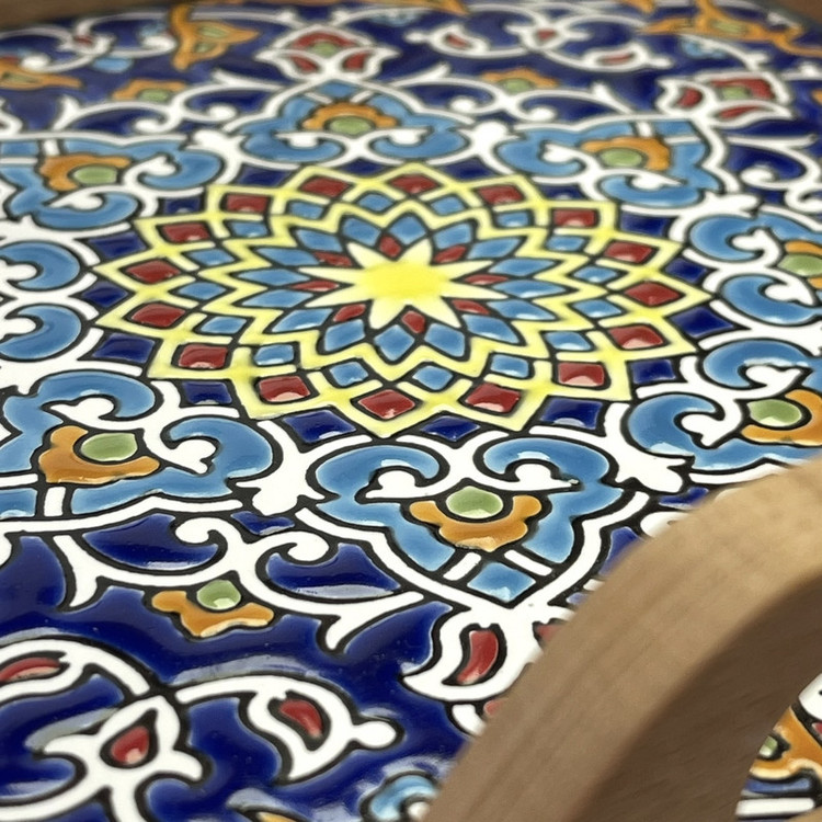 سینی کاشی کاری مدل هندسی