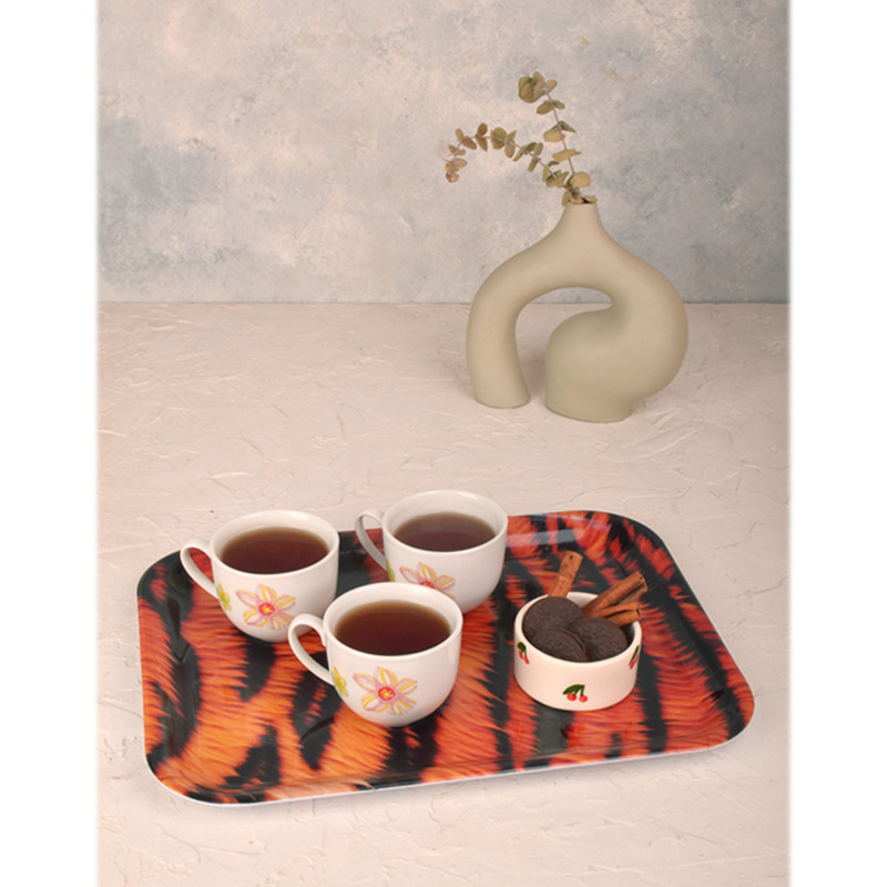 سینی بدون دسته مهروز مدل 7772 ببر سایز 29×38 سانتی متر