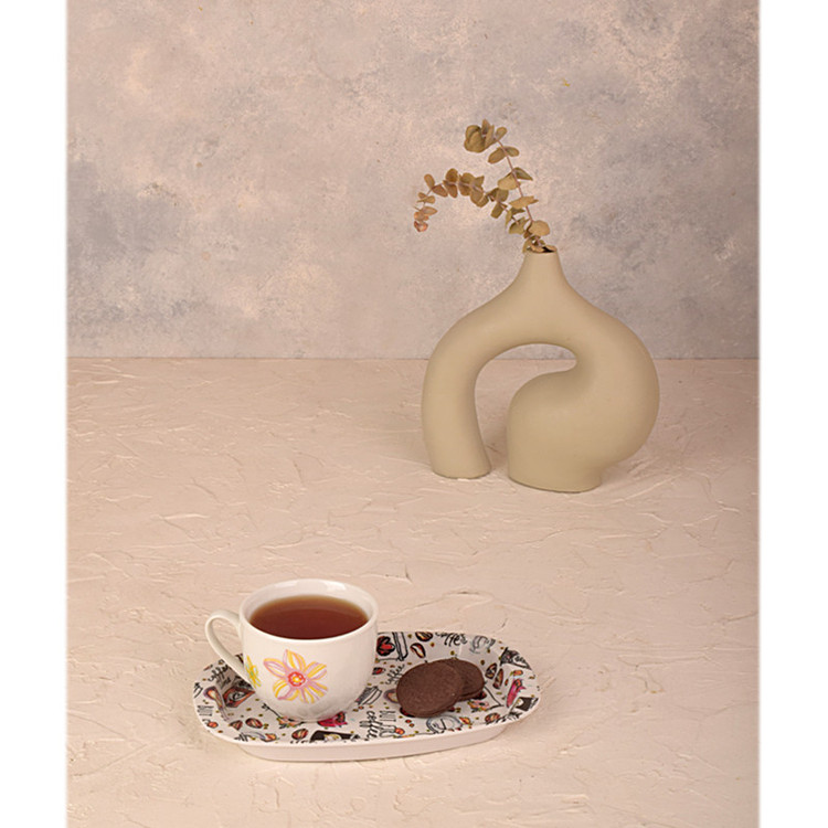 سینی دسته دار مهروز مدل 6650 drink سایز 14×22 سانتیمتر