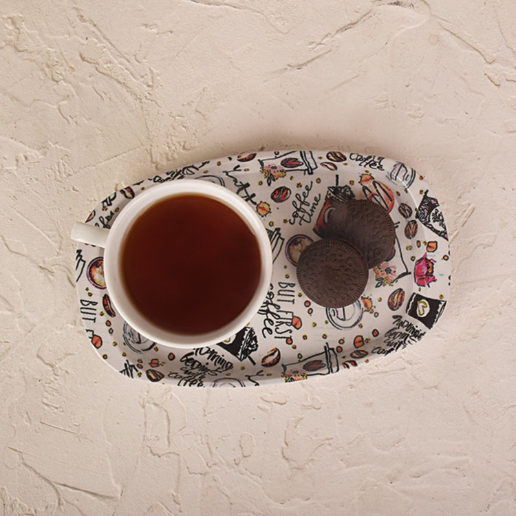 سینی دسته دار مهروز مدل 6650 drink سایز 14×22 سانتیمتر