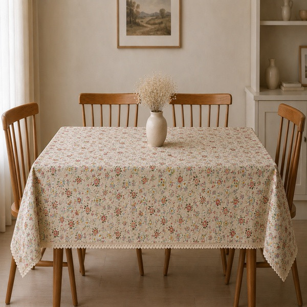 رومیزی مدل نیلوفر سایز 120x150 سانتیمتر