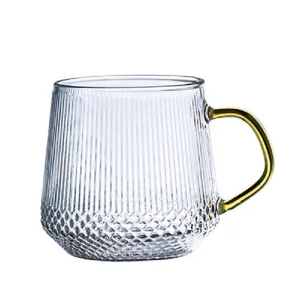 لیوان مدل طرح دار دسته رنگی کد 868