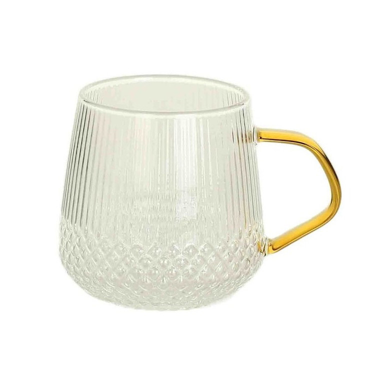 لیوان مدل طرح دار دسته رنگی کد 868