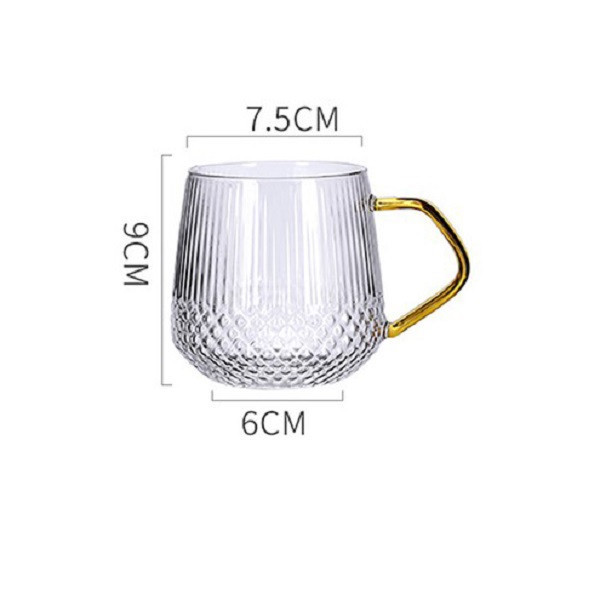 لیوان مدل طرح دار دسته رنگی کد 868