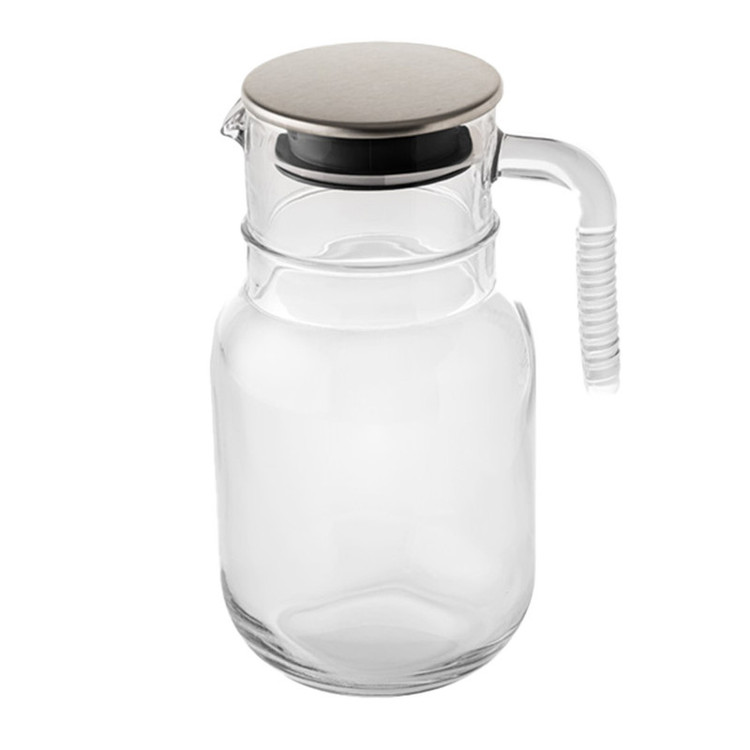 پارچ لیمون مدل شیشه ای درب استیل کد H2376