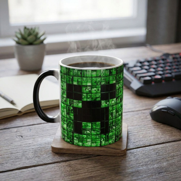 ماگ حرارتی کاکتی مدل بازی ماینکرفت Minecraft کد mgh29585