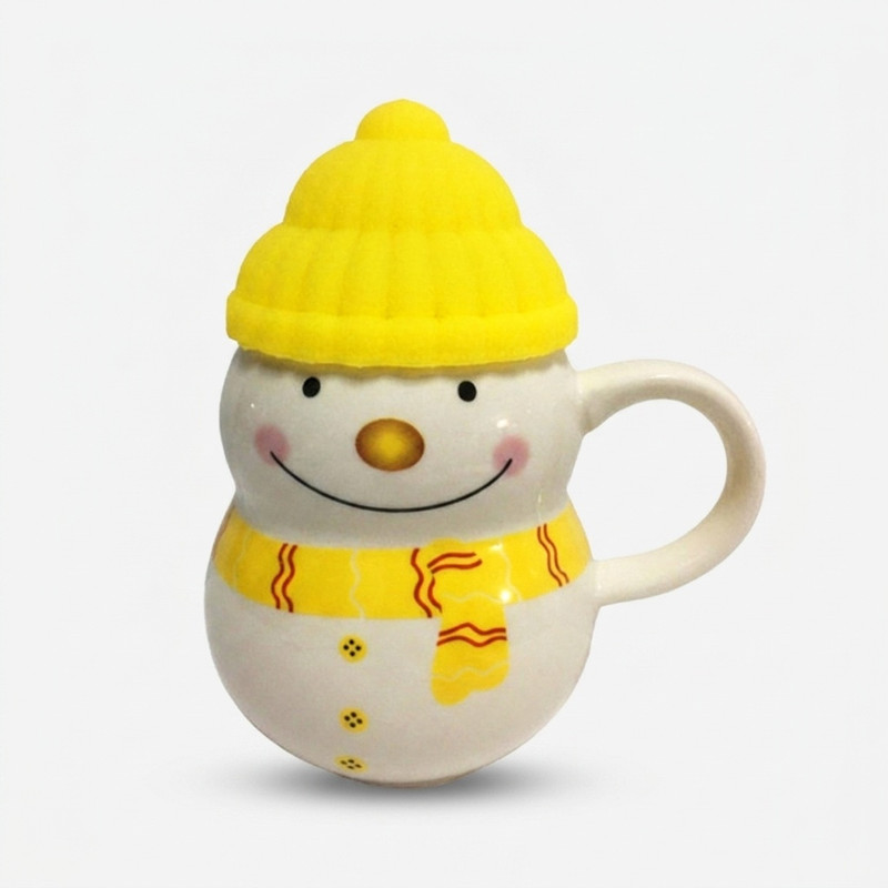 ماگ طرح آدم برفی مدل Happy Christmas