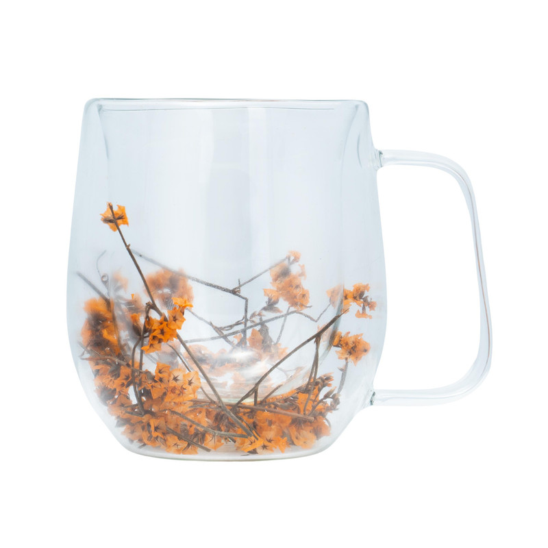 لیوان مدل دوجداره طرح گل دار