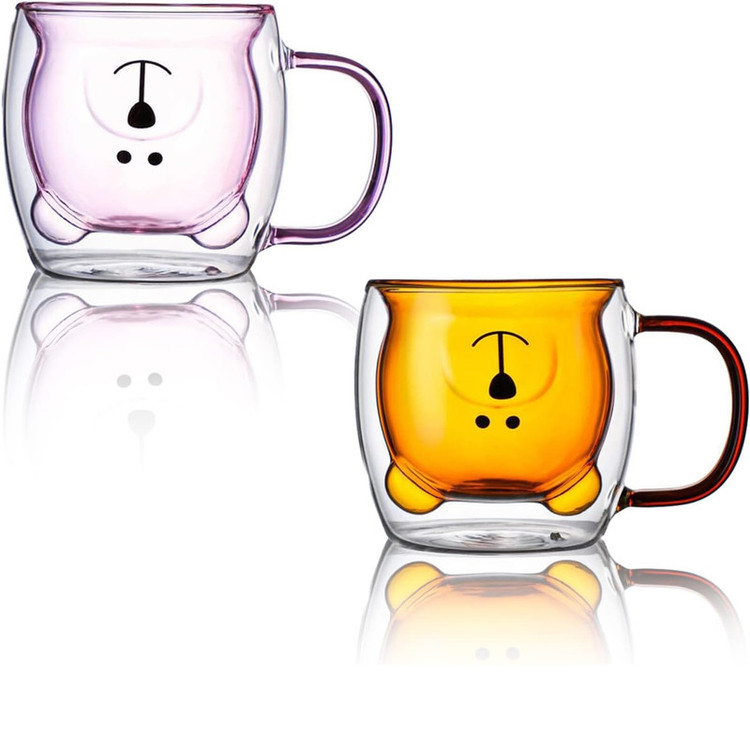 لیوان مدل دو جداره طرح خرس کد 1369n 100