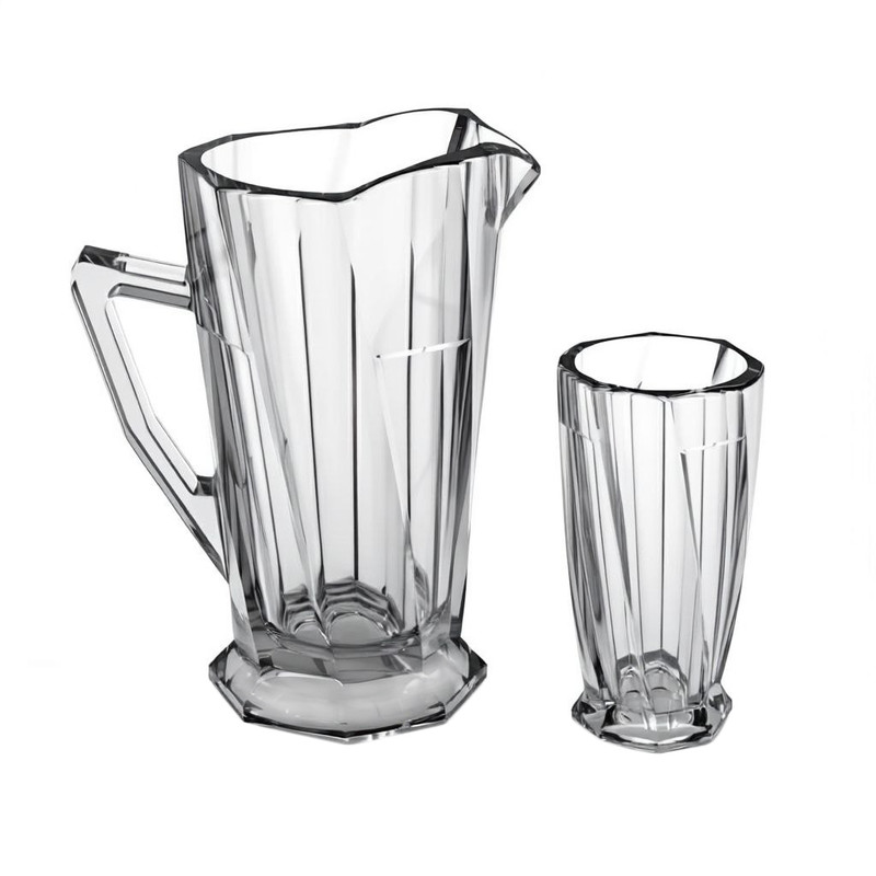 سرویس پارچ و لیوان 7 پارچه شیشه و بلور اصفهان مدل اسکوئر