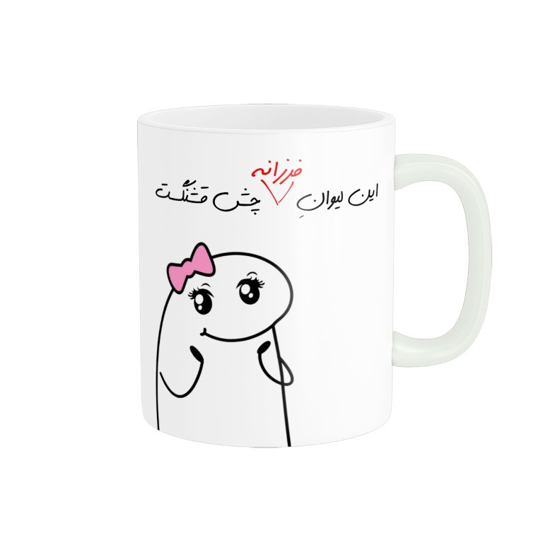 ماگ راسای مدل چشم قشنگ اسم فرزانه