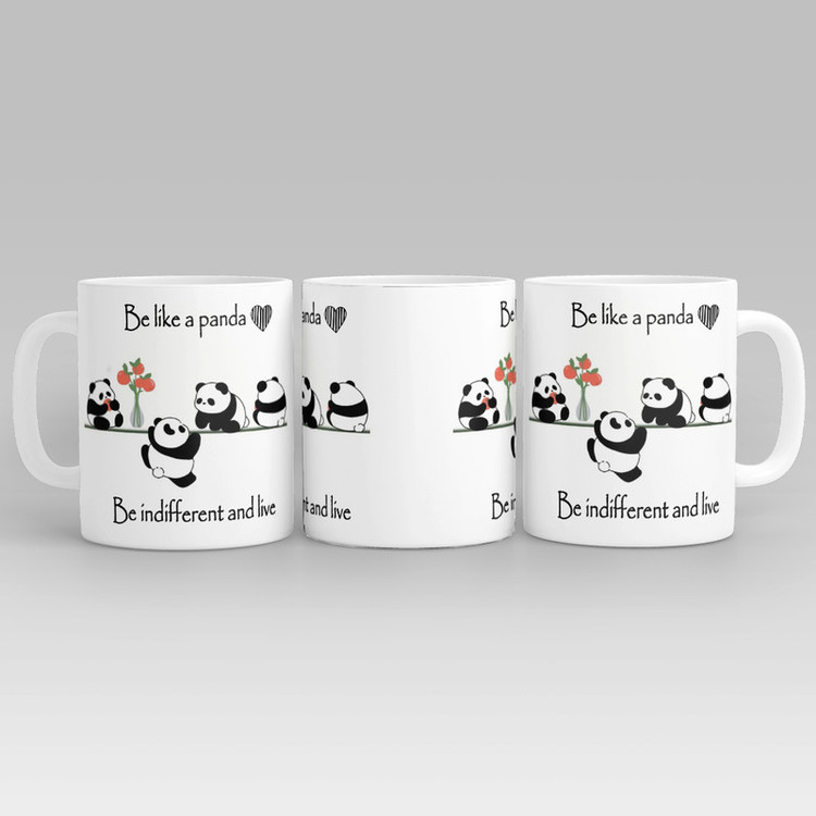 ماگ طرح پاندا مدل مثل پاندا باشید