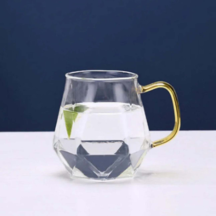 لیوان مدل چند ضلعی دسته رنگی کد XD345