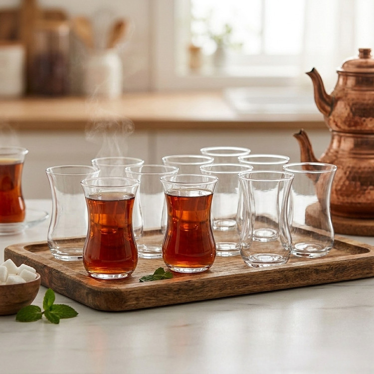 استکان پاشاباغچه سری اوسکودار کد 42021 بسته 12 عددی
