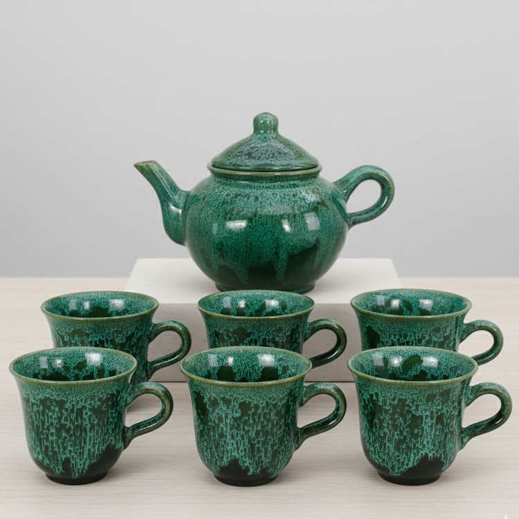 سرویس چای خوری 7 پارچه طرح شره ای
