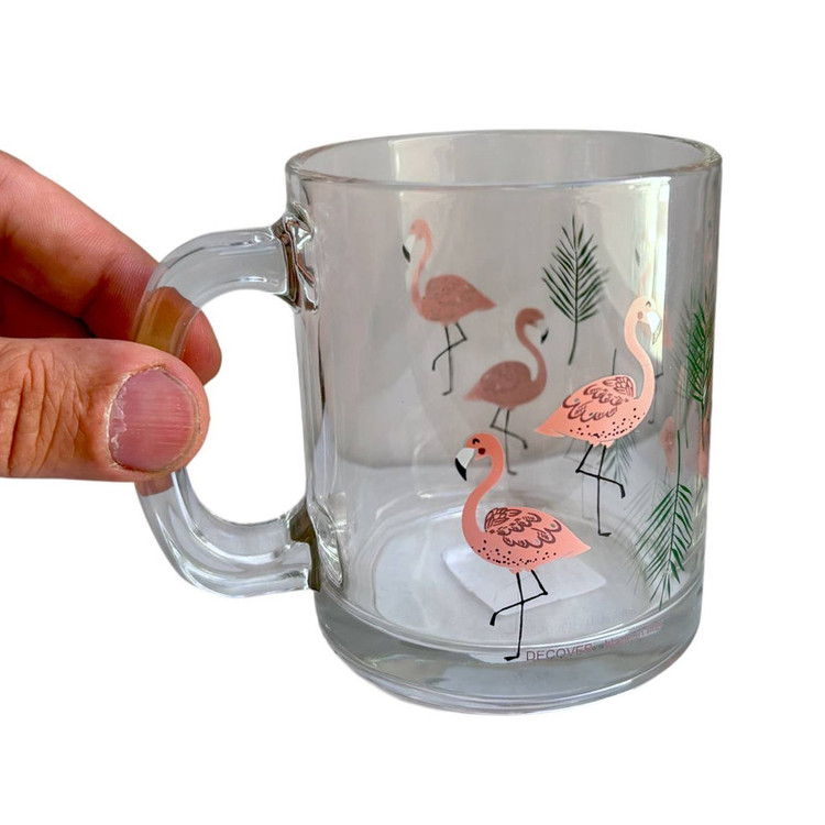 لیوان مدل دکوور لته طرح فلامینگو کد 125
