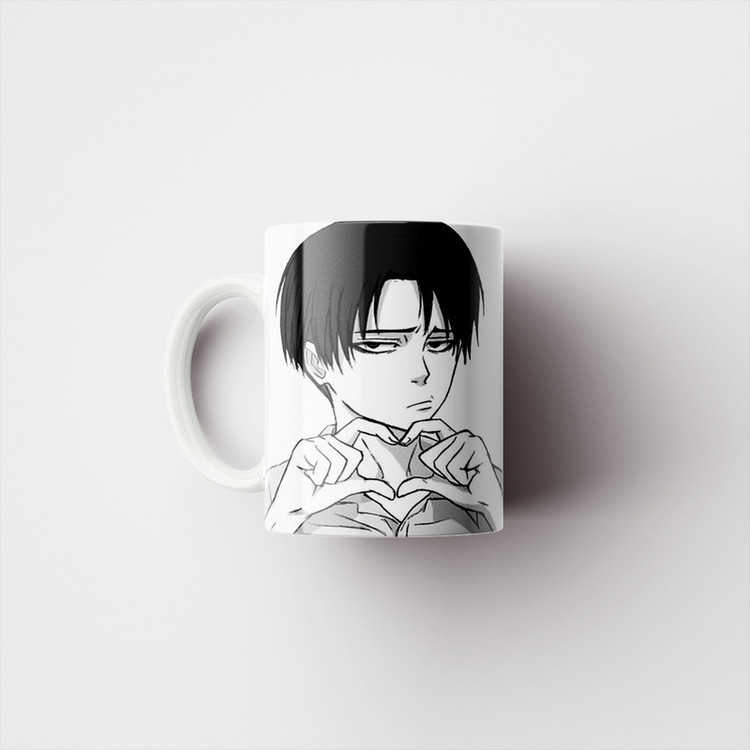 ماگ پادآفرین طرح انیمه اتک ان تایتان - نبرد تایتان ها - کاپتان لیوای Attack on Titan کد 0850