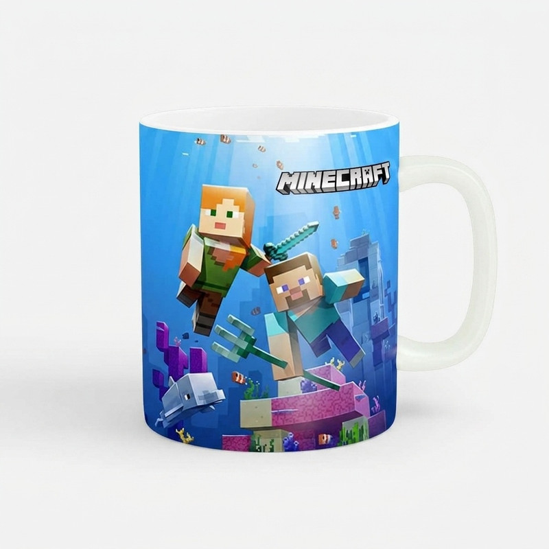ماگ طرح ماینکرفت Minecraft کد wall-01