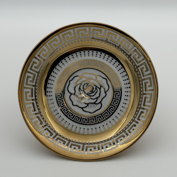 نعلبکی چینی مدل گل رز
