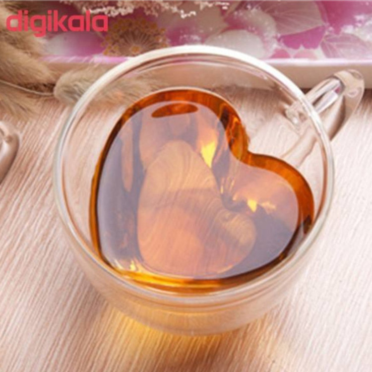 لیوان دوجداره مدل قلبی کد 240