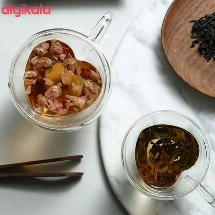 لیوان دوجداره مدل قلبی کد 240