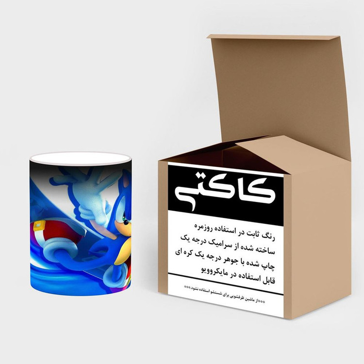 ماگ حرارتی کاکتی مدل بازی سونیک Sonic The Hedgehog کد mgh30224