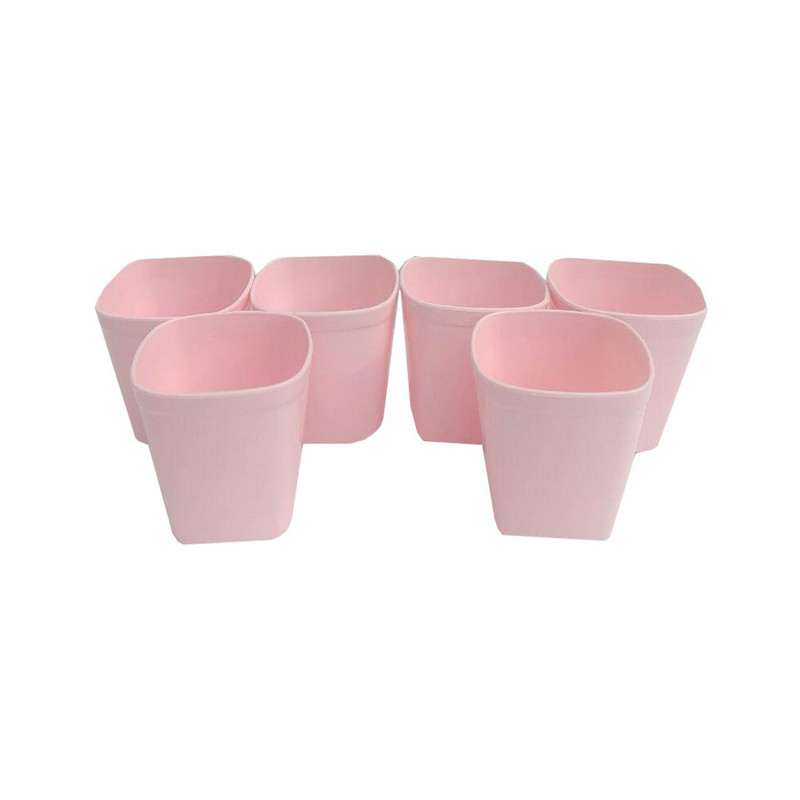 لیوان طرح مربع کد 001 بسته 6 عددی