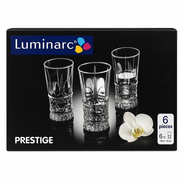 لیوان لومینارک مدل پرستیژ کد 29CL بسته 6 عددی