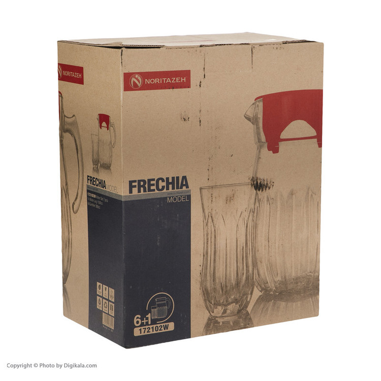 سرویس پارچ و لیوان 7 پارچه نوری تازه سری Frechia مدل 172102W