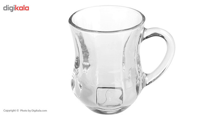 استکان پاشاباغچه مدل دم کد 55373 بسته 6 عددی