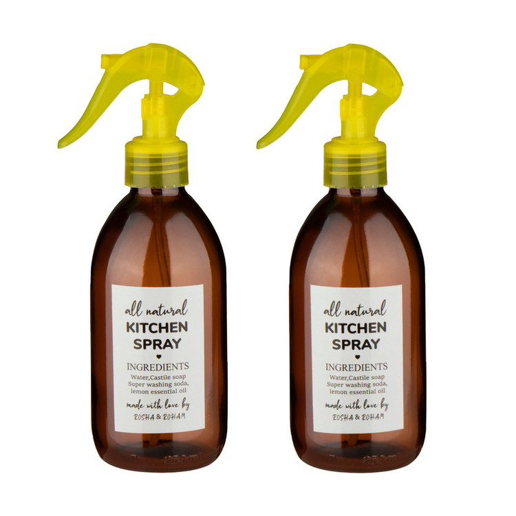 ظرف اسپری روغن مدل NATURAL مجموعه 2 عددی