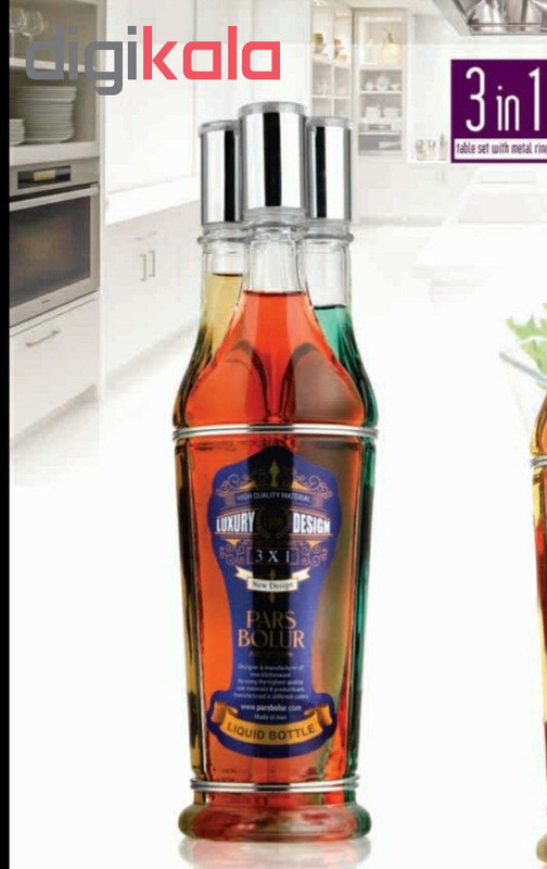 ست ظرف سرکه و آبلیموخوری و روغن پارس بلور مدل venus