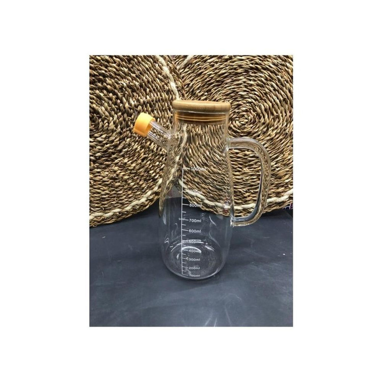 ظرف روغن ارو مدل درب بامبو کد TR-2501